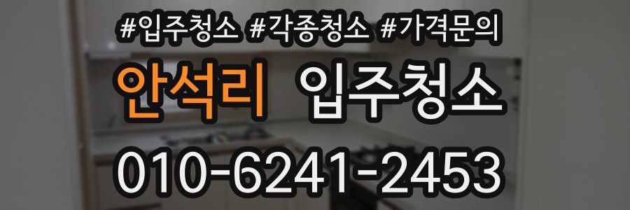 안석리 이사청소