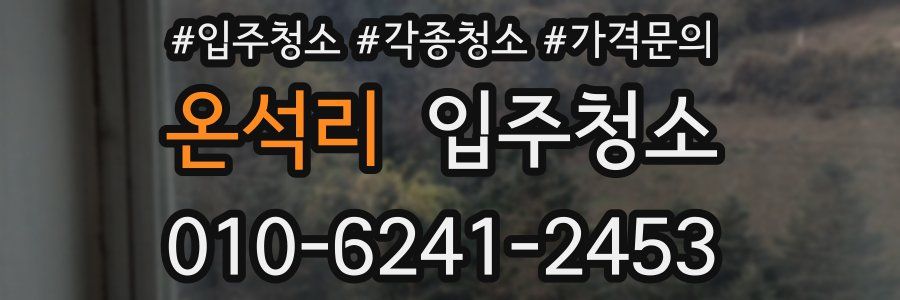 온석리 이사청소