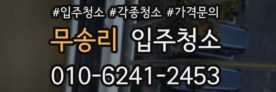 무송리 이사청소