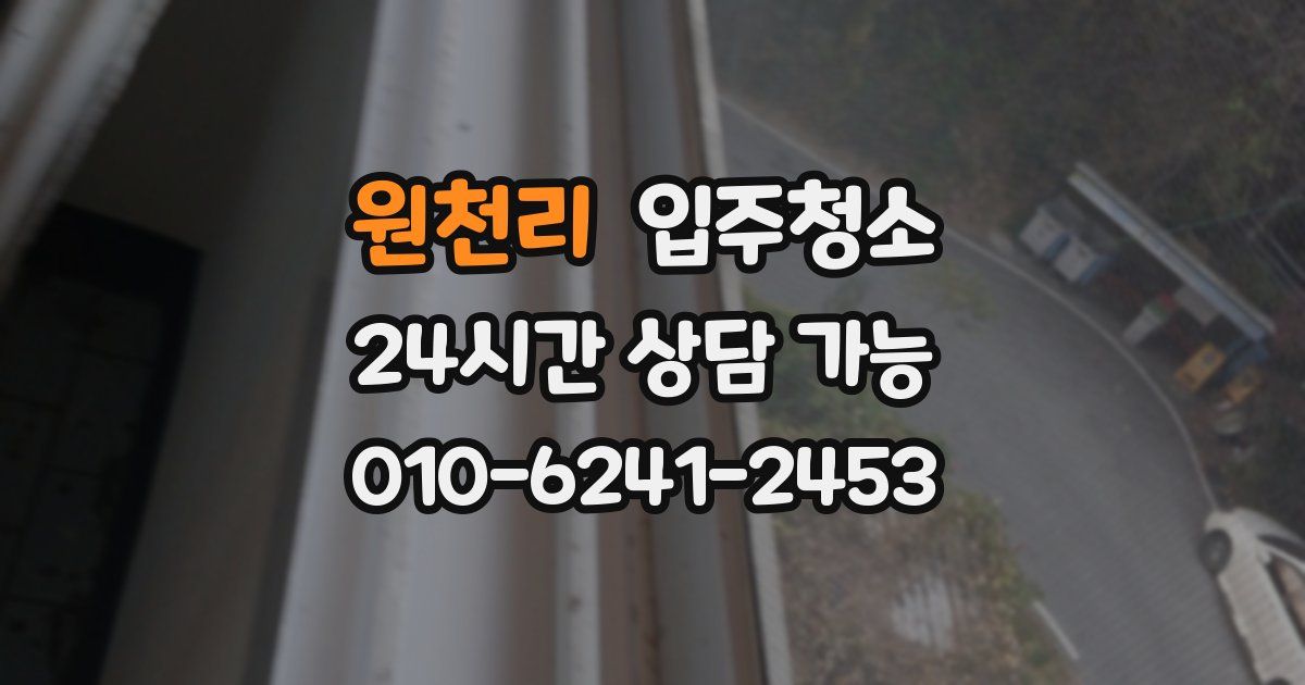 원천리 입주청소