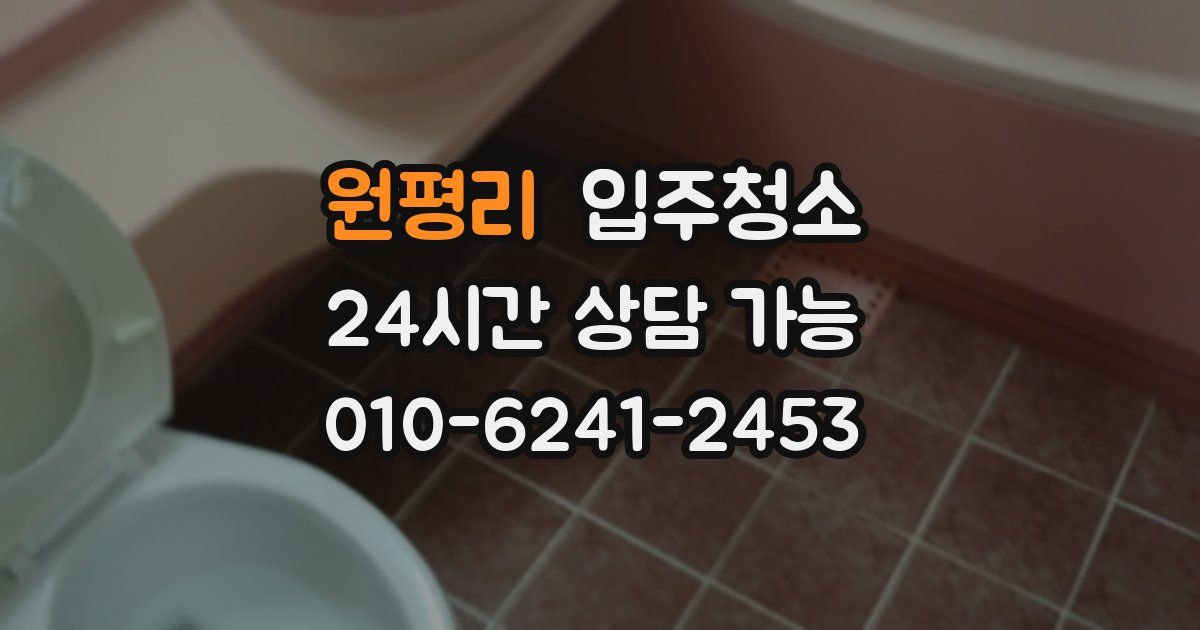 원평리 입주청소