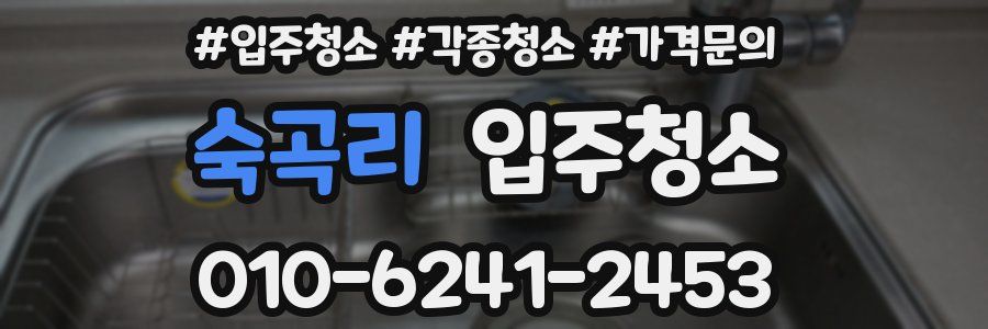 숙곡리 이사청소