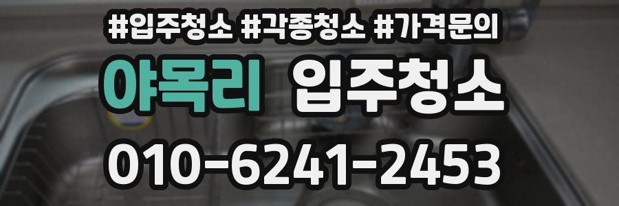 야목리 이사청소