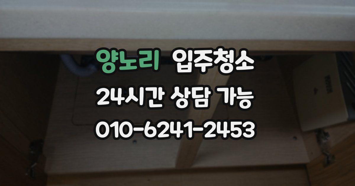 양노리 입주청소