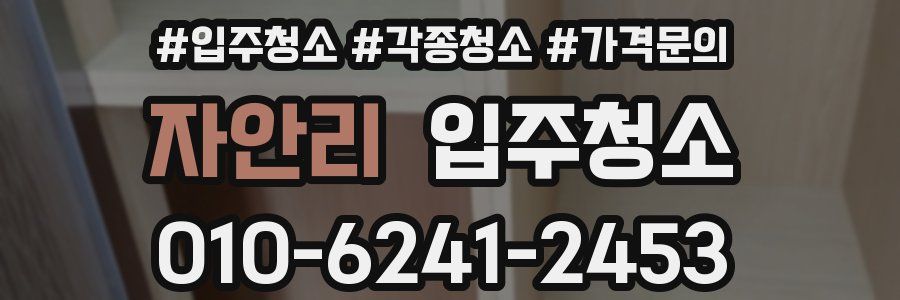 자안리 이사청소