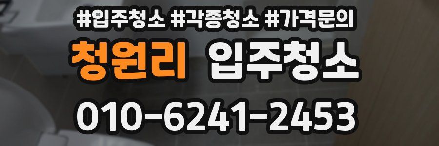 청원리 이사청소