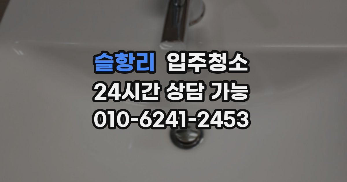 슬항리 입주청소