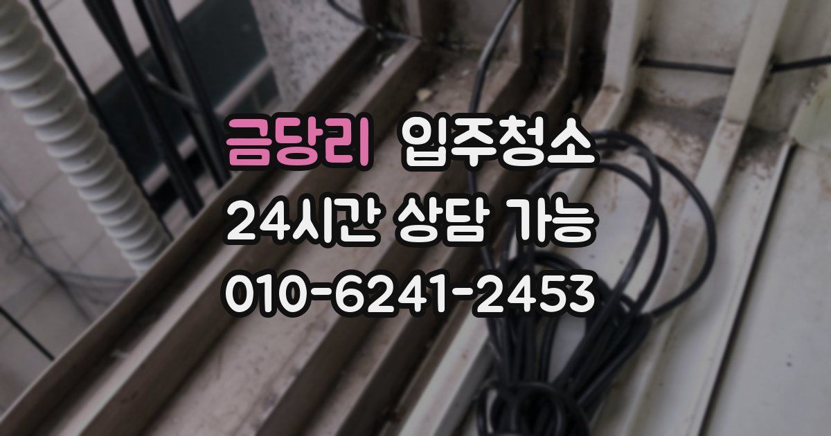 금당리 입주청소