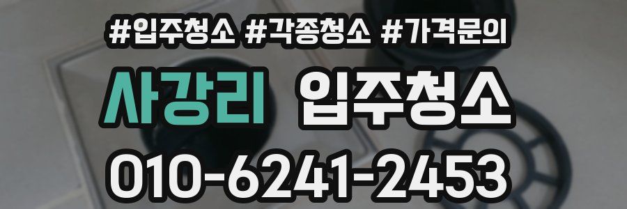 사강리 이사청소