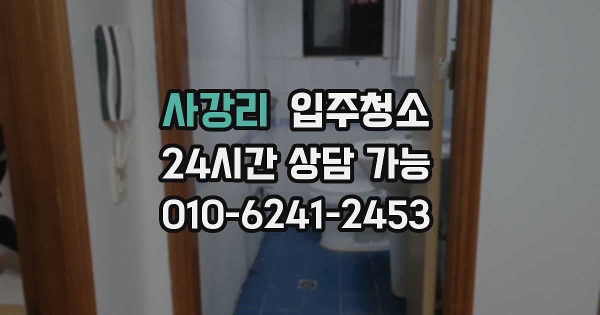 사강리 입주청소