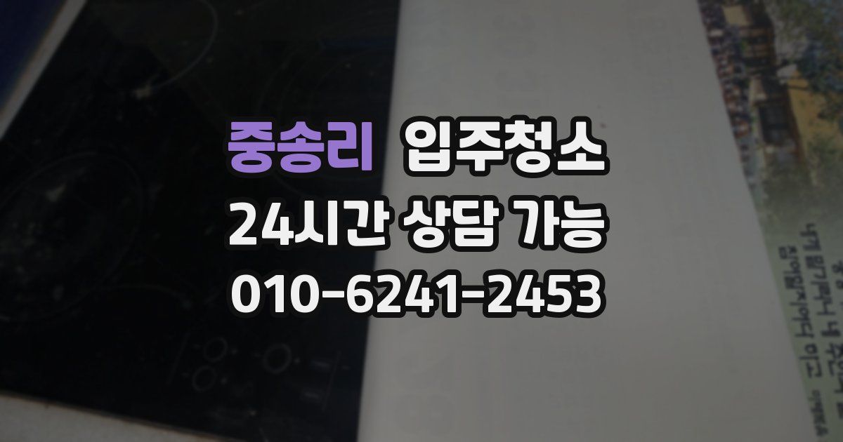 중송리 입주청소