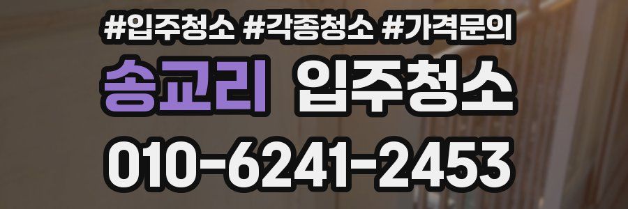 송교리 이사청소