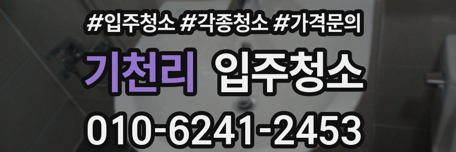 기천리 이사청소