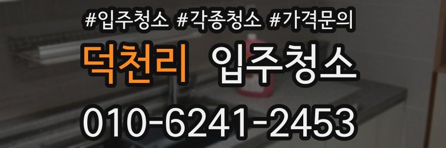 덕천리 이사청소