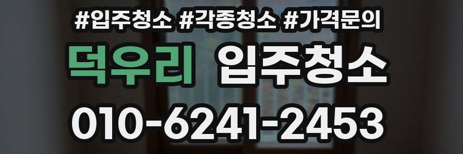 덕우리 이사청소