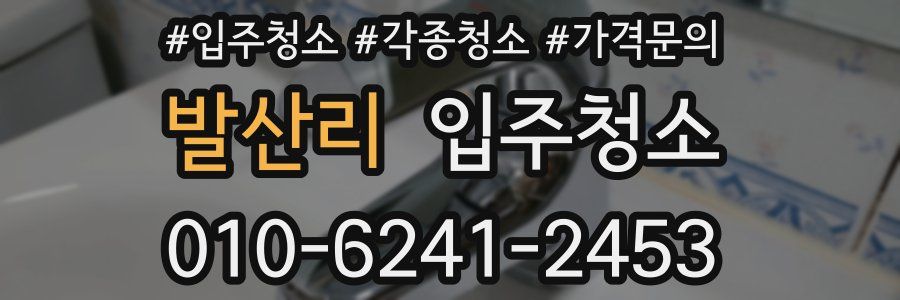 발산리 이사청소