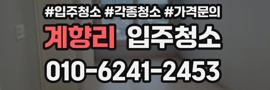 계향리 이사청소