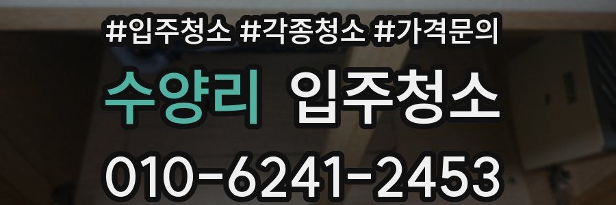 수양리 이사청소