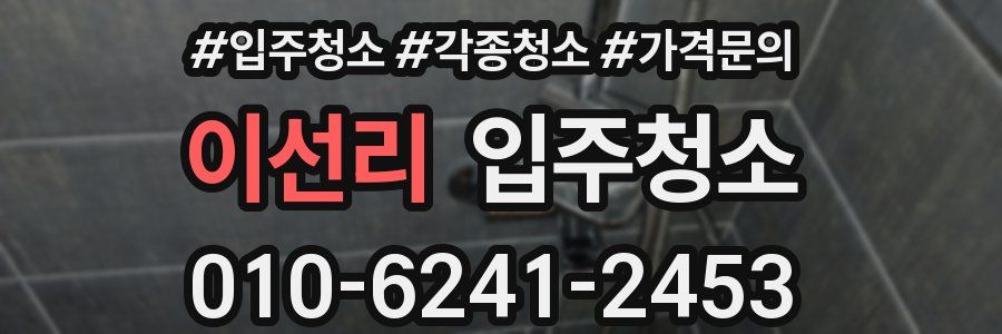 이선리 이사청소