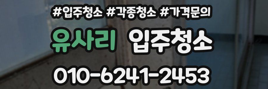 유사리 이사청소