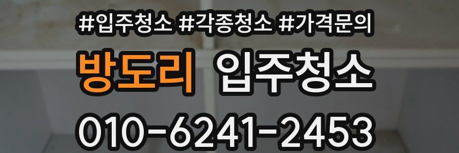 방도리 이사청소