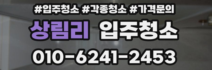 상림리 이사청소