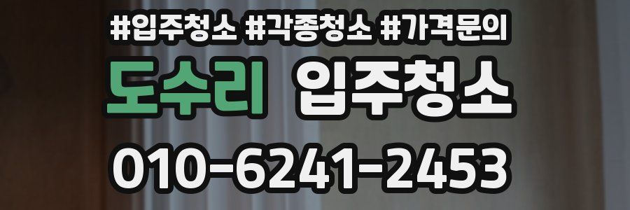 도수리 이사청소