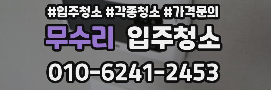 무수리 이사청소