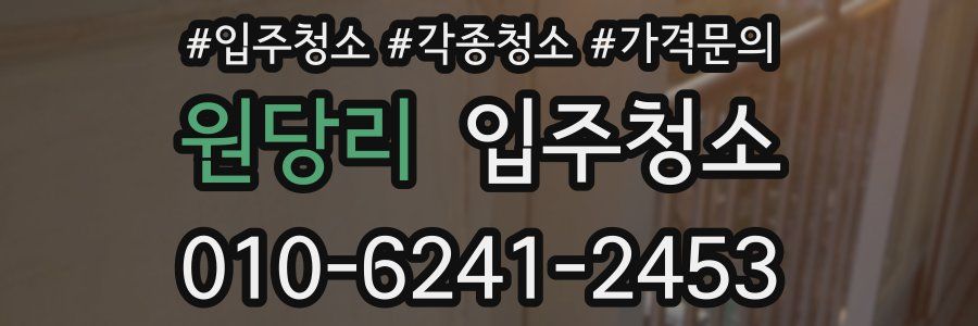 원당리 이사청소