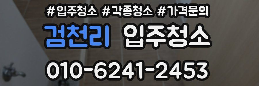 검천리 이사청소