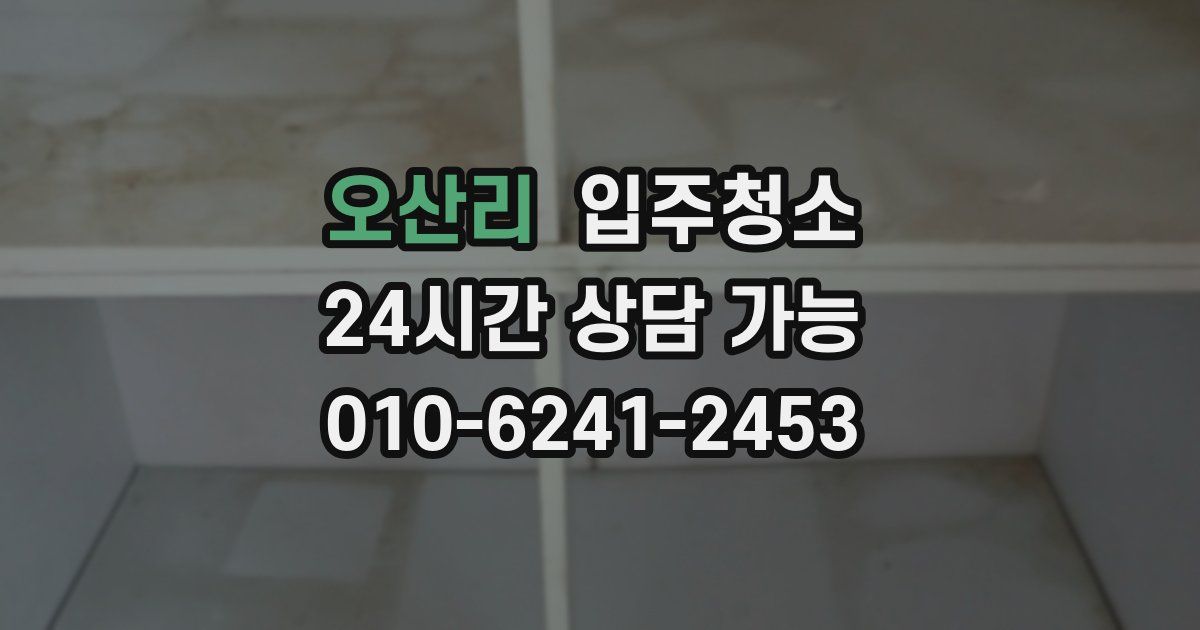 오산리 입주청소