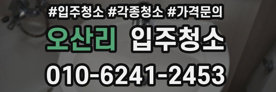 오산리 이사청소