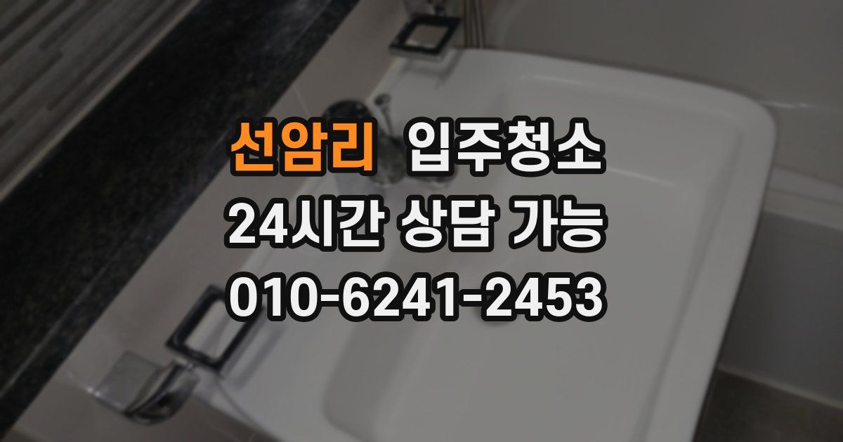 선암리 입주청소