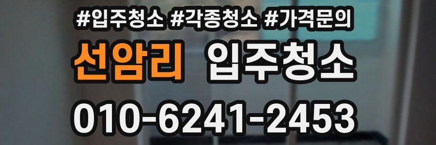 선암리 이사청소