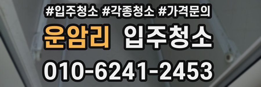 운암리 이사청소