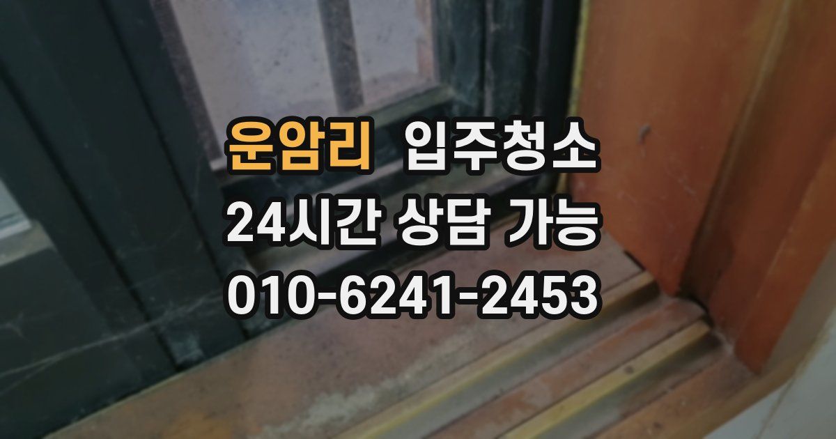 운암리 입주청소