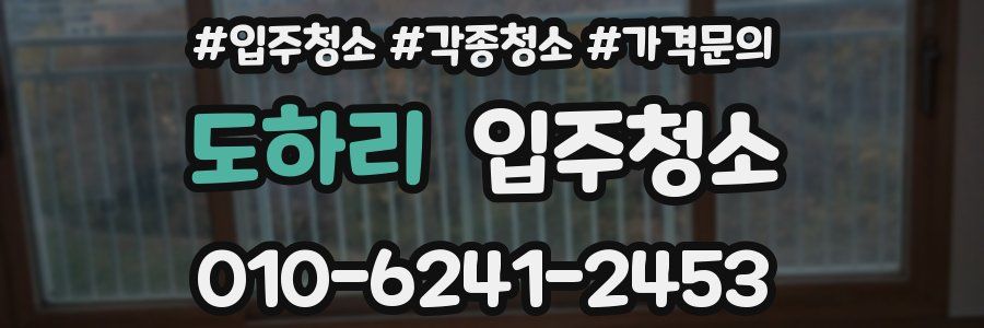 도하리 이사청소