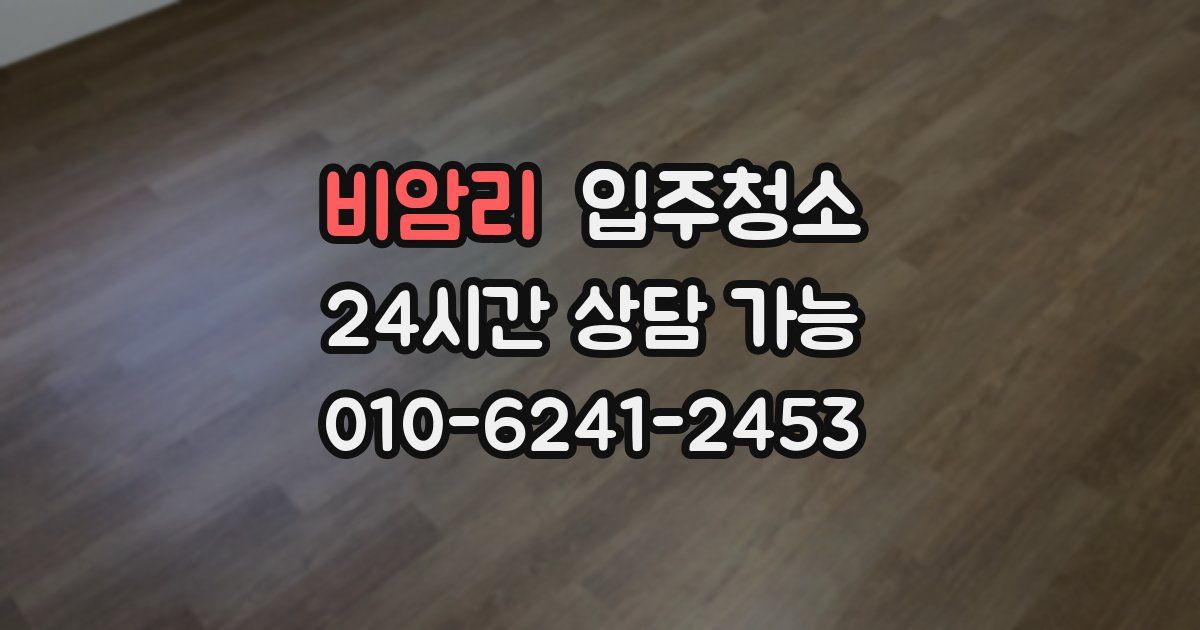 비암리 입주청소