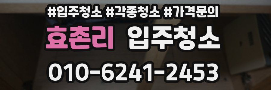 효촌리 이사청소