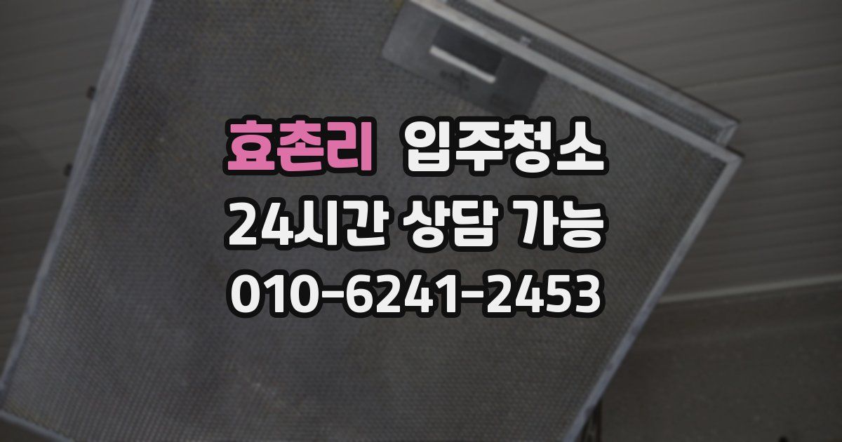 효촌리 입주청소