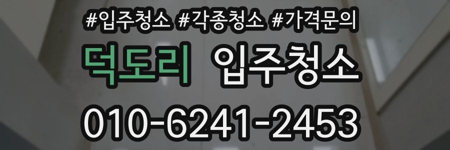 덕도리 이사청소