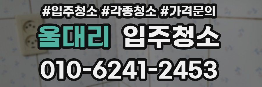 울대리 이사청소