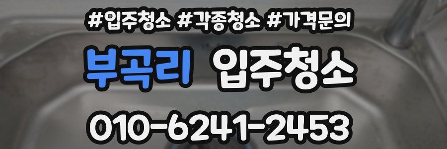 부곡리 이사청소