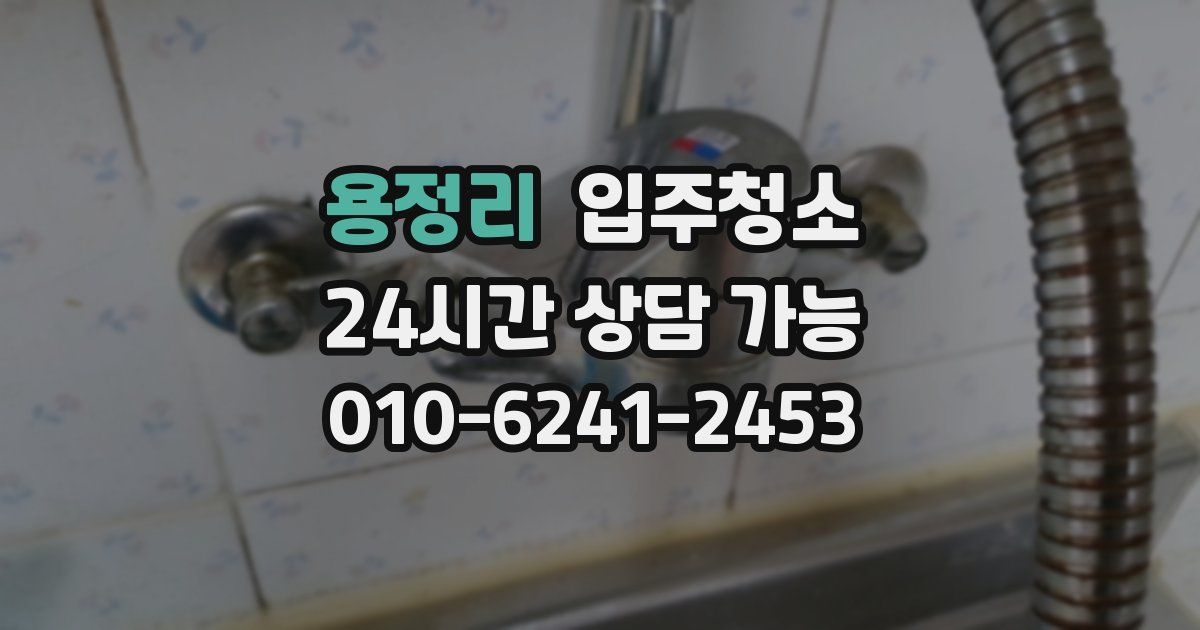 용정리 입주청소