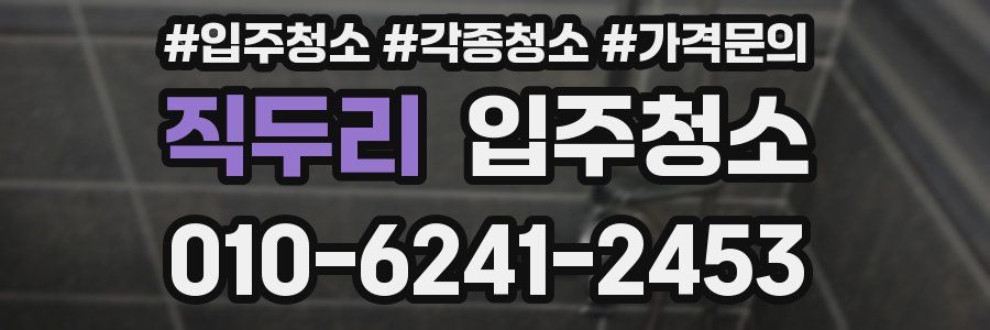 직두리 이사청소