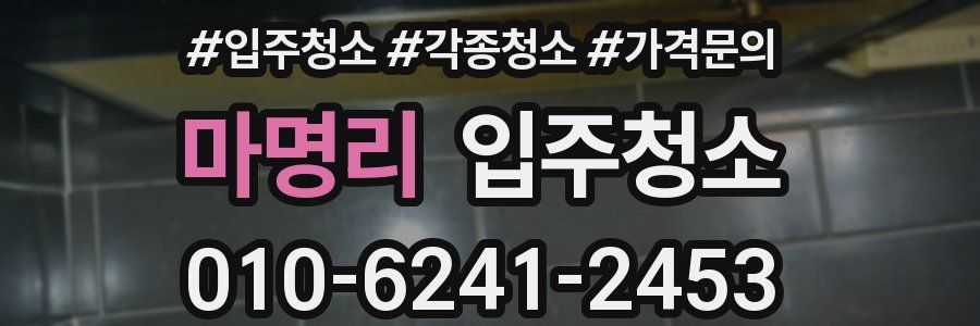 마명리 이사청소