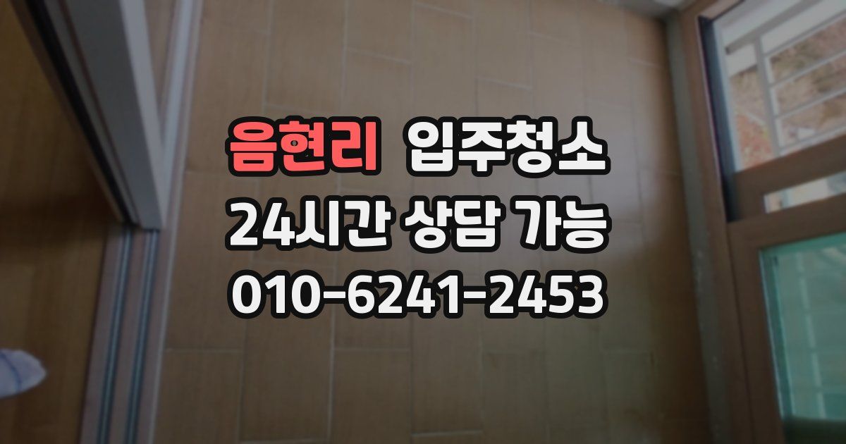 음현리 입주청소