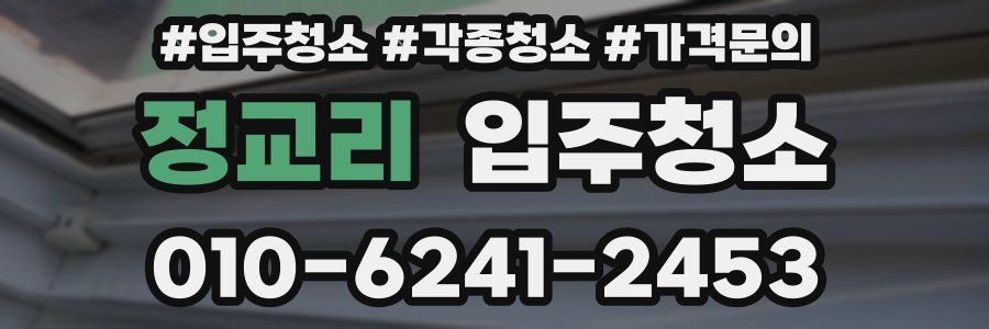 정교리 이사청소