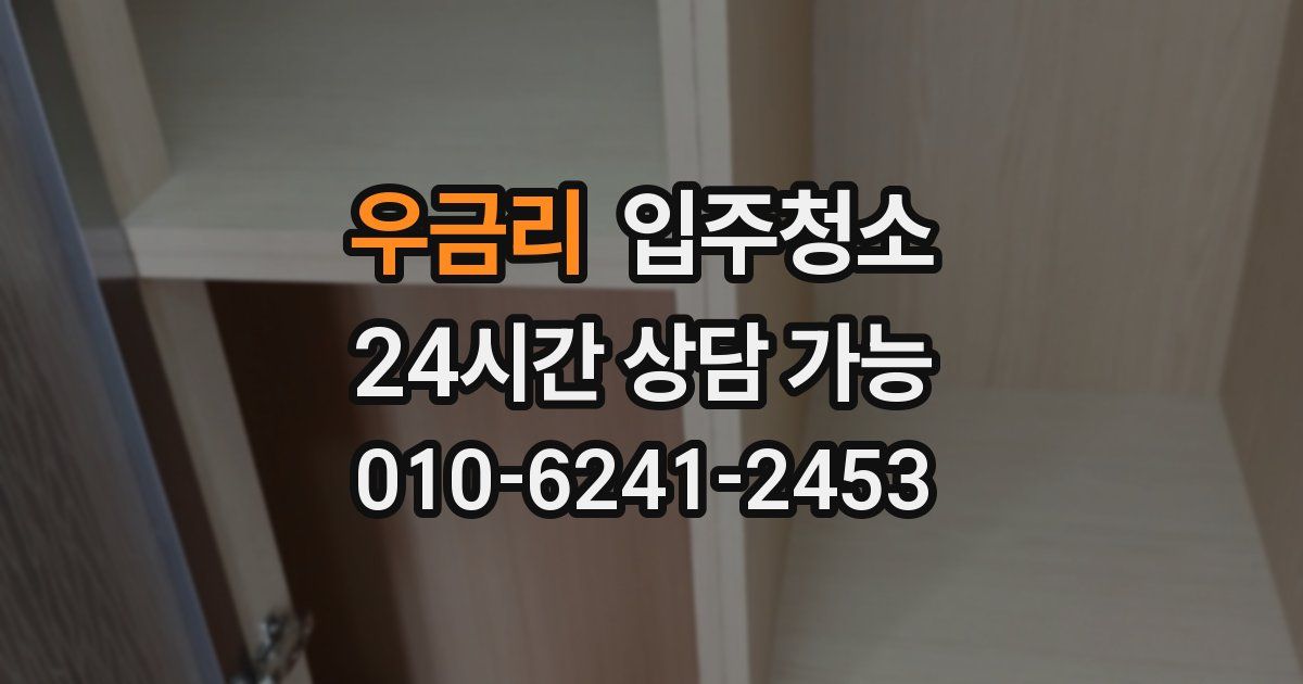 우금리 입주청소