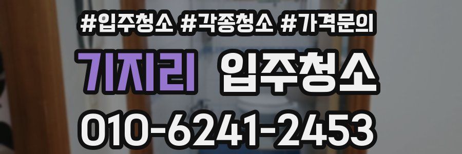 기지리 이사청소